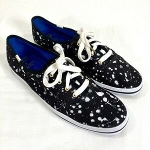 Kate Spade New York Keds Champion Splatter Print Canvas Laced Sneakers Womens 11